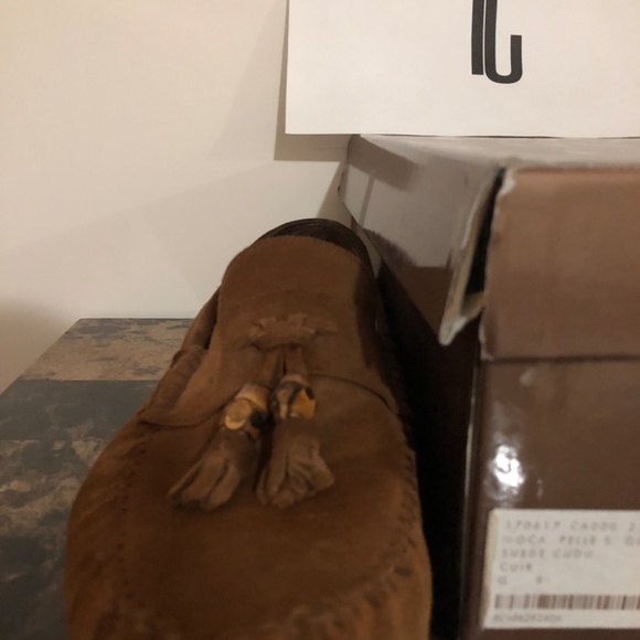 Gucci Moca Pelle S Gomma Suede Cudu Moccasin Loafers - Picture 8 of 10